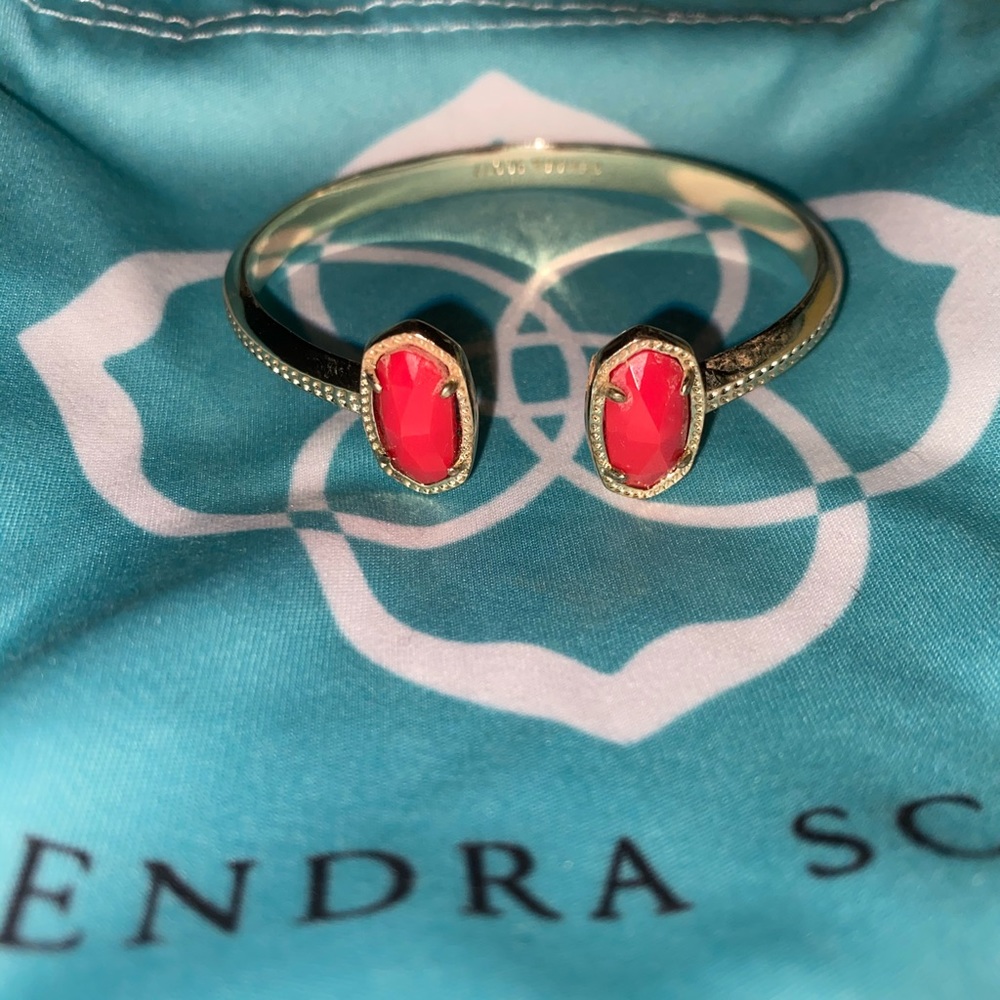 Red Kendra Scott Bracelet and matching Necklace